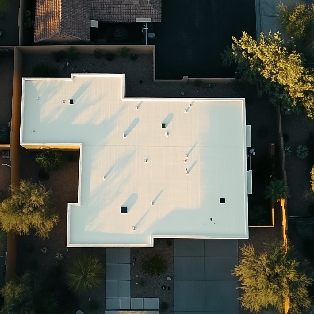 Foam roofing project in Arizona